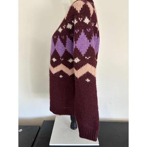 Vero Moda Fair Isle Sweater Womens L Nwt Nordic - Picture 5 of 10